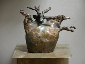Ecuyère, bronze, 15cm